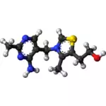Molécula de vitamina B1