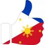 Tummen upp för Filippinerna