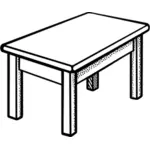 Immagine di vettore di forma rettangolare semplice tabella riga arte