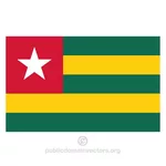 Vector steagul Republicii Togoleze