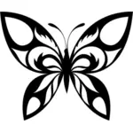 Silhueta borboleta tribal