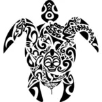 Tribal turtle vector drawing