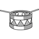 Vector de la imagen de tambor simple