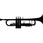 Silueta de vector trompeta