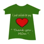 「お母さんありがとうございます '' シャツ