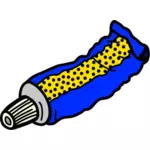 Tube jaune et bleu ligne art vector image
