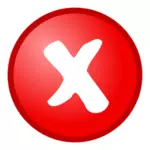 Icono de la Cruz Roja no vale vector