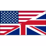 USA og UK flagg