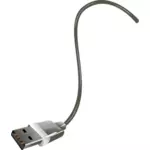 Векторная иллюстрация конец USB-кабеля
