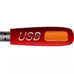벡터 드로잉 펜 모양의 USB 메모리 스틱