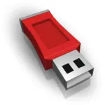 3D vector de desen de red USB stick