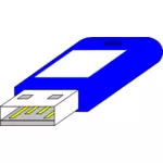 USB key from connector side vector image