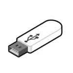 USB thumb drive 3 illustration vectorielle
