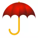 Červený deštník vektorový obrázek
