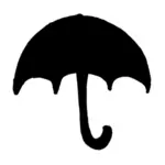 Silhouette vektor-ClipArt Regenschirm