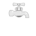 Water faucet vector image