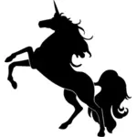 Gambar siluet Unicorn