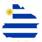 उरुग्वे के रूपरेखा मानचित्र