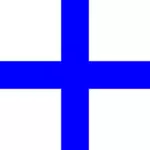 Croce greca blu