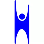 Emblema dell'uomo blu