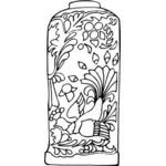 Vase-Strichzeichnung
