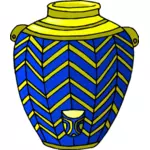 Modré a žluté džbán