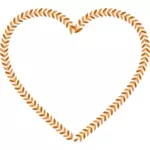 Decorative heart vector graphics