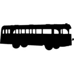 Vintage autobuz silueta