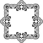 Floral vierkante frame