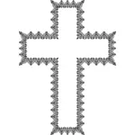 Crucifix décoratif de cru