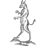 Vintage mythical monster illustration