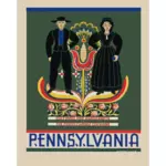 Poster di viaggio di Pennsylvania