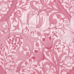 विंटेज गुलाबी फूल पैटर्न