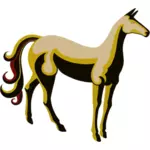 Vintage stylizované kůň