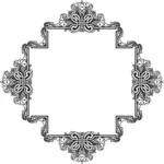 Vintage symmetric ornamental frame