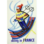 Esquí en Francia viajes vintage de imagen