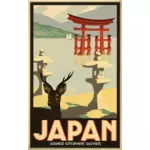 Vintage tavel affisch av Japan