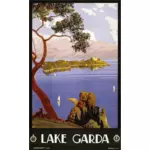 ملصق بحيرة غاردا