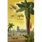 Винтажные плакат из Лос-Анджелеса