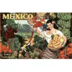 Meksykańskie turystyka plakat