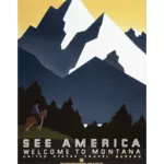 Vintage poster van Montana
