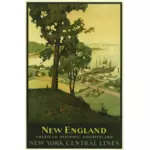 뉴 잉글랜드의 여행 포스터