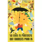 वेक्टर क्लिप आर्ट के पुर्तगाली विंटेज पोस्टर यात्रा