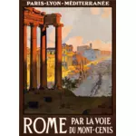 ローマの観光ポスター