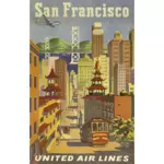 San Francisco vintage affisch