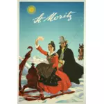 サン モリッツ旅行ポスターのイメージ