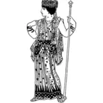 Греческий платье Иллюстрация