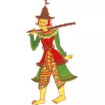 Vintage Myanmar character image
