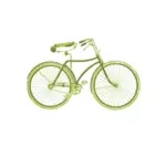 緑のヴィンテージ自転車