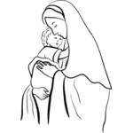 Богородица и младенец Иисус